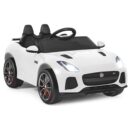 Elbil Jaguar F-typ SVR för barn 3-8 år, vit
