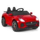 Elbil Jaguar F-typ SVR för barn 3-8 år, röd