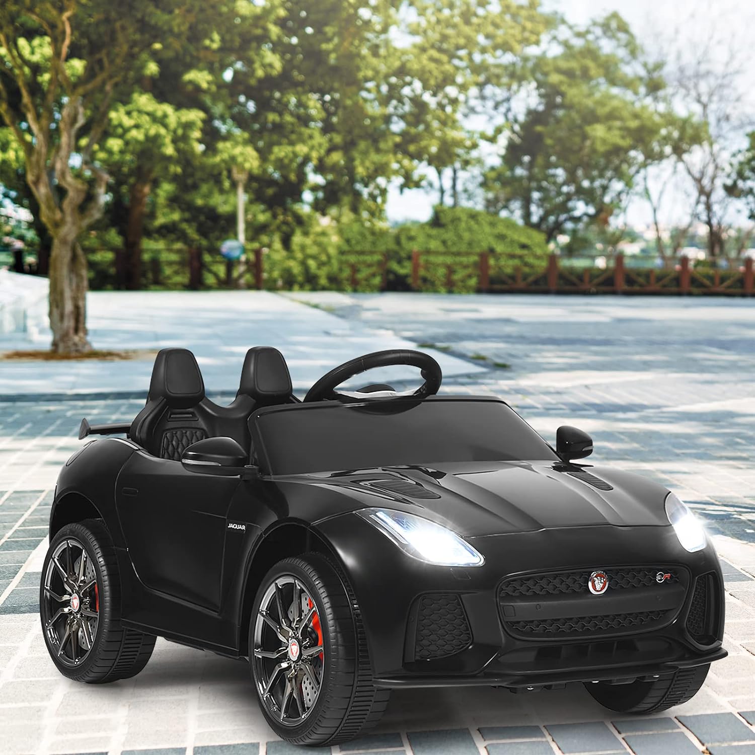 Elbil Jaguar F-typ SVR för barn 3-8 år, svart